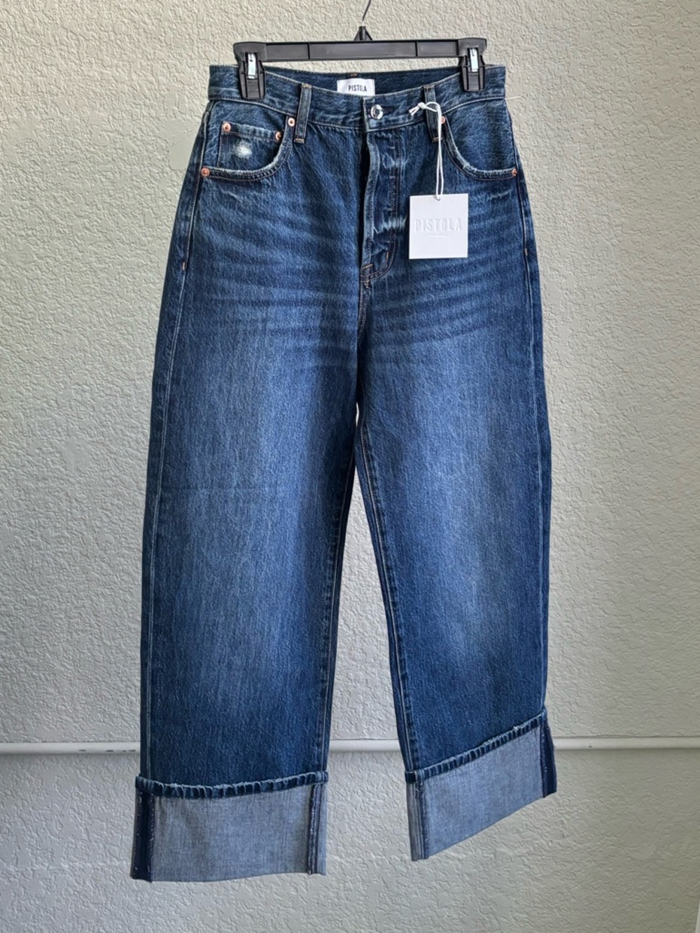 Pistola Ryder Jean High Rise Cuffed Straight